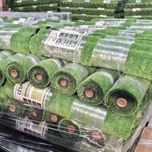 Synthetic Artificial Cutting Grass Carpet Pile Height Garden Putting Green for Football Roll Packaging