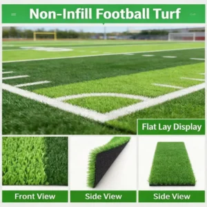 Synthetic Grass Turf Roll Artificial Lawn Carpet Realistic Fake Grass for Backyard Landscape 4Tone Color UV Stable