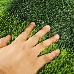 Synthetic Turf Glass Gym Indoor Flooring Sports Track 20mm Green & White