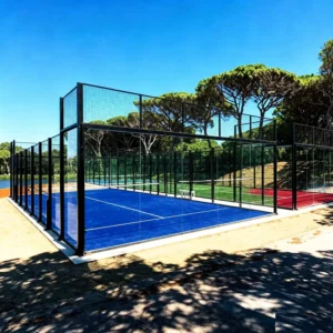 Thickened Anti-Corrosion Outdoor Panoramic Padel Tennis Court with Hot-Dip Galvanized Frame for All-Weather Use
