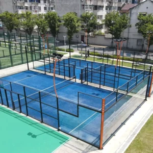 Top Quality CE 12mm Glass Padel Court for Sale Panoramic Paddle Tennis Court