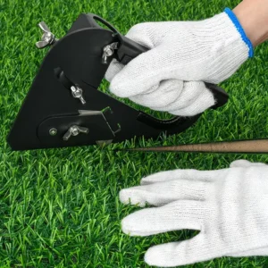 Turf Puller Shock-Absorbing Rubber Handle Dual Operation Modes Powder Coating Artificial Grass Installation Tool