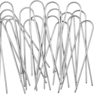 U-Shaped Garden Staples Ground Pins for Securing Artificial Grass Turf