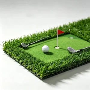 UV-Protected Golf Putting Green Artificial Grass for Hotel Rooftops and Professional Courses
