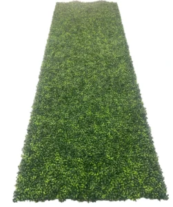 UV Resistant Artificial Boxwood Panel Hedge Roll Waterproof Plastic Grass Mat Fence Fake Leave Party Garden Outdoor Landscaping