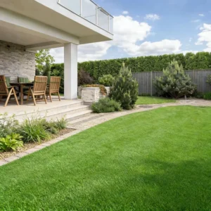 UV Resistant Artificial Grass 20-60mm Pile Height Turf for Dog Run Non-Toxic Pet-Friendly Turf