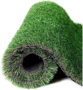 UV-Resistant Plastic Artificial Grass 10-40mm Pile Height Water-Resistant