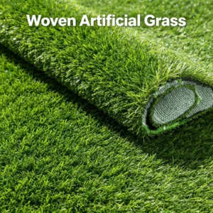 UV Resistant Woven Artificial Grass No Filling Eco Friendly Recyclable Synthetic Turf for Roof Garden