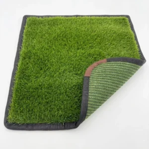 UV Resistant Woven Artificial Grass Rug Pet Friendly Soft Synthetic Turf Mat for Patio Garden Play Area