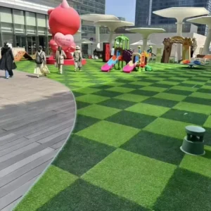 Waterproof Anti-slip Green Artificial Grass Turf for Playgrounds and Schools