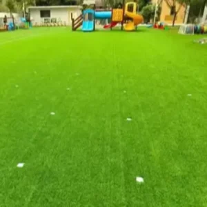 Waterproof Artificial Grass Terraces No Water Accumulation Customizable Size Color Fireproof High Density PP PE Material SENDU