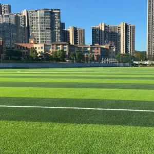 Waterproof Fireproof 50-60mm UV-Resistant Artificial Grass Roll for Sports Fields