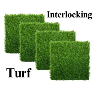 Waterproof Plastic Artificial Grass Interlocking Turf Mats Balcony Courtyard Garden