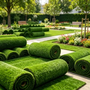 Wear Resistant Leisure Artificial Turf, 20mm/30mm PE, 10 sqm Packing for Campus Playground, Landscaping and Engineering