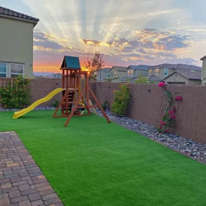 Wear-resistant Static 15mm Artificial Turf for Mini Soccer Court and Football Field