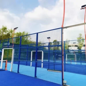 Whole Set Padel Tennis Court 20x10m Artificial Turf Customized Color Hot Dip Galvanized Steel Frame 12mm Tempered Glass