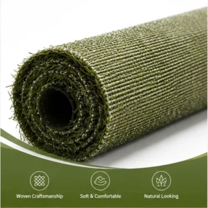 Woven Artificial Grass for Rooftop Gardens, Soft Barefoot-Friendly Turf