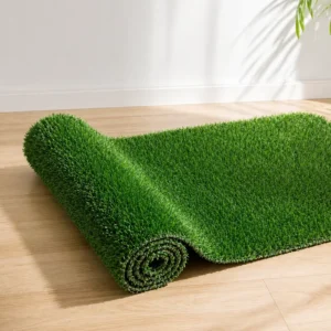 Woven Artificial Turf Grass No Filling Required Long Life Span for Indoor Flooring