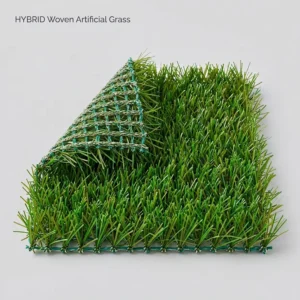 Woven Hybrid Synthetic Lawn Carpet Fast Recovery All Weather Turf for School Garden Landscape
