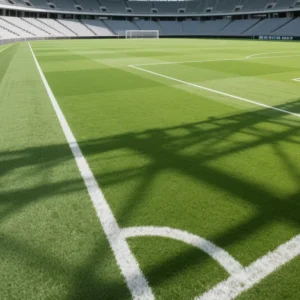 Woven Turf Artificial Grass Soccer Field Durable High Density PE 50mm Pile Height Soft