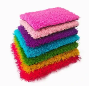 Yellow Blue Green Artificial Grass Turf Anti-Slip 50 Mm for Kindergarten Football Field